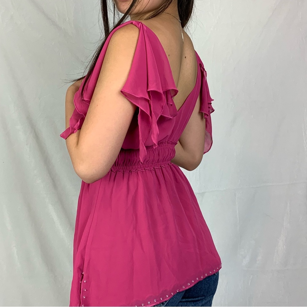 bisou bisou small fuschia pink cami size 4 - Picture 4 of 9